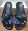 Slippers Platform Designer Slides Sandal Floral Brocade Flash