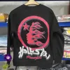 Moletons masculinos Moletons Vintage Streetwear Hellstar Hoodies Creative Fun Crack Print Moletons Com Capuz Etiqueta Original Foto Real Hellstar Pullovers T230921