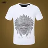 NEW STYLE Phillip Plain Men T Shirts Designer PP Skull Diamond T Shirt Short Sleeve Dollar Brown Bear Brand Tee High Quality Skull224r