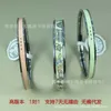 High version bracelet pig nose circular closed mouth enamel pigment ring titanium steel With Real Logo