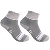 Erkek çorap 1/5 çift pamuklu ter emici nefes alabilen nefes alabilen anti-odor antibakteriyel kalın uzun moda sporlar koşu koşan erkekler