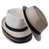 Panama Straw Hats Fedora Soft Fashion Men Women Stingy Brim Caps 6 Färger Välj 10st Lot258y