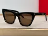 Designer Zonnebrillen Voor Mannen Vrouwen Zomer Luxe 214 Avant-Garde Cat Eye Bril Stijl Anti-Ultraviolet Retro Plaat Plank Volledig Frame Mode Bril Willekeurige Doos SL214