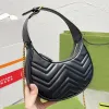 حقيبة مصممة نساء مارمونت هوبو تحترم أكياس إيطاليا العلامة التجارية نصف قمر العجل الجلود qulated crossbody حقائب اليد محفظة سيدة الشعار المعد