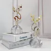 Decorative Objects Figurines Abstract Deer Crystal Crafts Sculpture Modern Design Ornaments Living Room Decoration Creative Artwork Statue 230921