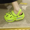 Terlik Kadın moda takıları tıkanma terlikleri kızlar için yüksek kaliteli sandaletler açık sandaletler bayanlar seksi platform ayakkabıları 230920