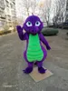 Costume de mascotte dino violet, costume fantaisie personnalisé de dinosaure, kit d'anime, thème de mascotte, robe fantaisie de carnaval, 41998