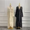 Ubranie etniczne Ramadan Eid Tunik Tunica Kardigan Muzułmański Abayas Kimono Musulmane Dubai Muzułmańska sukienka Arabska służba wielokrotnie WY701 230921
