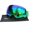 Lunettes de ski avec lentille double couche magnétique Ski Anti-buée UV400 Snowboard pour hommes femmes lunettes lunettes 230921