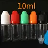 ペットボトルクリア5ml 10ml 15ml 20ml 30ml 50ml透明なプラスチックドロッパー針hard essenceオイル用のチャイルドプルーフキャップ付き液体ジュースストレージパッケージ