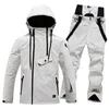 Skiing Suits Ski Suit Warm Simple Korean Style Couple Models Windproof Waterproof Breathable Winter Equipment 230920