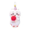 Porte-clés en peluche 15CM dessin animé drôle créatif Chiikawa gâteau ours mignon en peluche porte-clés en peluche poupée pendentif sac décoration cadeaux pour enfants 230921