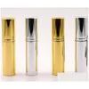 Packing Bottles Wholesale 5Ml Aluminum Sprayer Transparent Glass Per Bottle Travel Spray Portable Empty Cosmetic Container With Alum Dhfyr