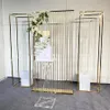 3 pièces de luxe décoration de mariage panneau d'affichage colonne support fer écran cloison plinthe cadre fleurs arc ballon fête d'anniversaire Stage256f