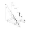 Hooks Knives Display Stand Plate Acrylic Clear For Pocket Knives Camp Survival Pocket213V