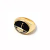 Light Luxury Same Style Universe Enamel Enamel Glaze Ring Female High Sense Little Finger Rings Men and Women All-Matching