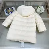 Burberrlies Luxury winter baby puffer down long coats designer hooded plaid lining kids jackets girl boy quilted coat clothes