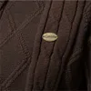 Maglioni da uomo AIOPESON Cardigan in cotone a rombi da uomo Casual monopetto tinta unita cardigan da lavoro inverno moda maglione uomo 230921