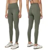 LL Women Yoga Pants Ups Ups Litness Leggings Soft High Weist Hip Lift مرنة T-Line Sports عالية السراويل اليوغا الضيقة