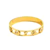 Designer Luxury Brand Femmes Bangle 18k Gold plaqué en acier inoxydable Amateurs de mariage Gift Bangles