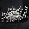 2022 nova moda nupcial casamento headpieces tiaras strass pente de cabelo jóias acessórios cristal pérola diamante tiara em s255c
