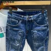 Jeans pour hommes Supzoom Arrivée Top Mode Automne Zipper Fly Stoashed Casual Patchwork Cargo Denim Poches Coton Jeans Hommes 230921