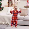 Tenues assorties pour la famille Noël imprimé orignal maman fille papa fils vêtements assortis 2023 nouveau ensemble de pyjamas amples décontractés tenues douces look familial de Noël pyjama T230921