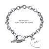 Link Armbänder 1 stücke Edelstahl Liebe Herz Für Frauen Partei Schmuck Geschenk Mode Joyas De Kette Charme Homme Großhandel