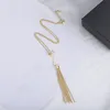 Kobiety Tassels Naszyjnik Złote Designer Naszyjniki Biżuteria męska Złoty naszyjnik Womany Kulki Łańcuch Jewelli Love Prezenty Wedding304g