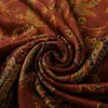 Szaliki Paisley Jacquard Flowers Borders Pashmina Silk Scalik Szal Koc Ograniczny Klasyczne frędzle dla kobiet 70x180cm 200G 230921