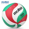 Balls US Original Molten V5M5000 Volleyball Standard Size 5 PU Ball for Students Adult and Teenager Competition Training Outdoor Indoo 230921