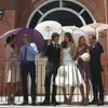 Parapluies 153050100pcs parasol 60cm de papier de mariage parapluie po cosplay prop