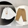 boy set clothe fashion kids autumn clothing outfits white shirt and trousers cotton material girls toddler clothes 100-150 cm