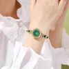 Montres-bracelets An Jade Green Diamond Set Watch Bijoux pour femmes