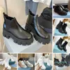 Black White Snow Booties Chelsea Stövlar Smooth Leather 2023 Luxurys Designer Brand Ankle Boots