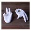 Storage Holders Racks Housekee Home Hand Shape Ceramic Egg Holder For Breakfast Ocarina Collector P Ograph Display Stand Homes Dec Dhdg6