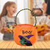 Sacs d'Halloween produits décoratifs sac à main rond Festival fantôme sacs cadeaux de bonbons pour enfants sac de citrouille LT543