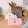 Kawaii плюшевая сумка-карандаш с изображением медведя и животных, милый чехол для ручек, органайзер для канцелярских принадлежностей, школьные принадлежности, корейский Назад к