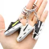 Keychains Lanyards Classic Mini Basketball Shoe Keychain Stereoscopic Sneaker Key Chain Top Quality Sport Shoe Keyring Fashion Accessories 5UF5