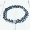 MG0443 Bracelet en hématite pour hommes, nouveau Design, Aventurine bleue, Bracelet énergétique de Yoga, hématite naturelle, puissant Yogi Balance, 2811