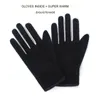 5本の指の手袋メンズウィンターウォームファッションマンフェイクレザードライビングタッチスクリーンブラウングアンテス230921