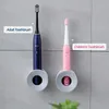 Tandborstehållare 1 st elektrisk tandborstehållare Set väggmonterad dusch utrymmebesparande badrum lagringsverktyg arrangör caddy självhäftande dekor 230921