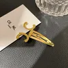 French Simple Young BB Hair Clamps High Quality Alloy Side Hair Clips Fashion Correct Logo Hair Jewelry Designer Womens Love Gift Romantic Hair Clip