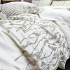 Set di biancheria da letto Ricamo reale europeo di lusso 1000TC Set da sposa in cotone egiziano Copripiumino Copriletto Federa