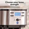 Nouveau Hamilton Beach – cafetière goutte à goutte Programmable à 2 voies, 12 tasses, Machine à service unique, Carafe en verre, Pause et versement automatiques