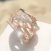 Anéis de cluster moda simples 925 prata esterlina para mulheres dupla cruz cristal infinito anel micro pavimentado aniversário anel