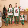 Familjsmatchande kläder julklapp till familjen 2023 Förälder-barn matchande pyjamas Set Soft 2 PCS Sweet Sleepwear Xmas Family Look Mommy och Me Clothes T230921