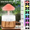 1pc Rain Cloud Humidifier Water Drip With 5 Essential Oils, Cloud Diffuser With Rain 7 Changing Colors, Desk Fountain Bedside For Sleeping Relaxing