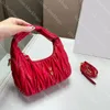 Classic Wander Hobo Bag Designer Shoulder Bag For Women Cute Leather Handbag High Quality Pink Crossbody Bag