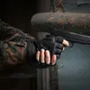 5本の指の手袋戦術ミトンハーフフィンガーフィンガースワットグローブ軍事ゴム保護エアソフト自転車射撃運転男性230921